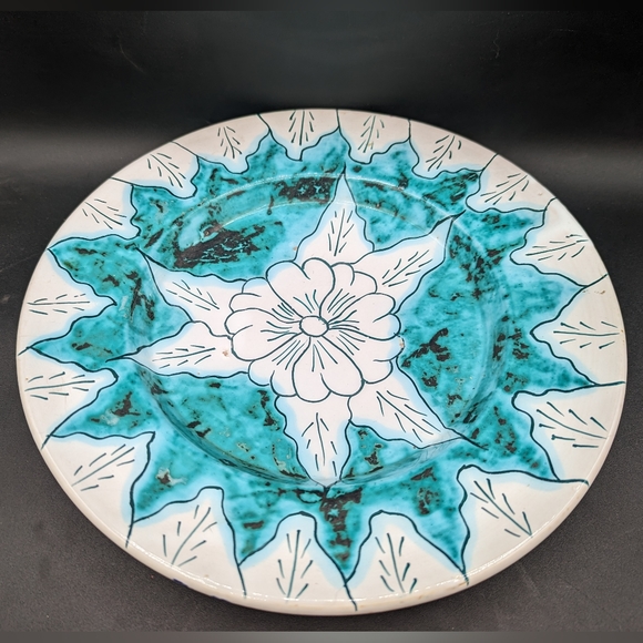 Vintage Azores Pottery Wall Plate Hand Crafted C. Leite Acores - Picture 4 of 9